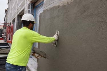 plastering